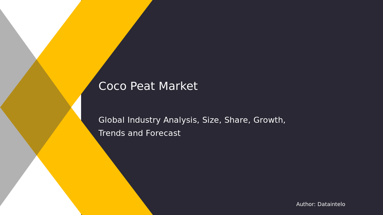 Request For Sample of Coco Peat Market Size, Share, Demand | Report 2024 - 2032