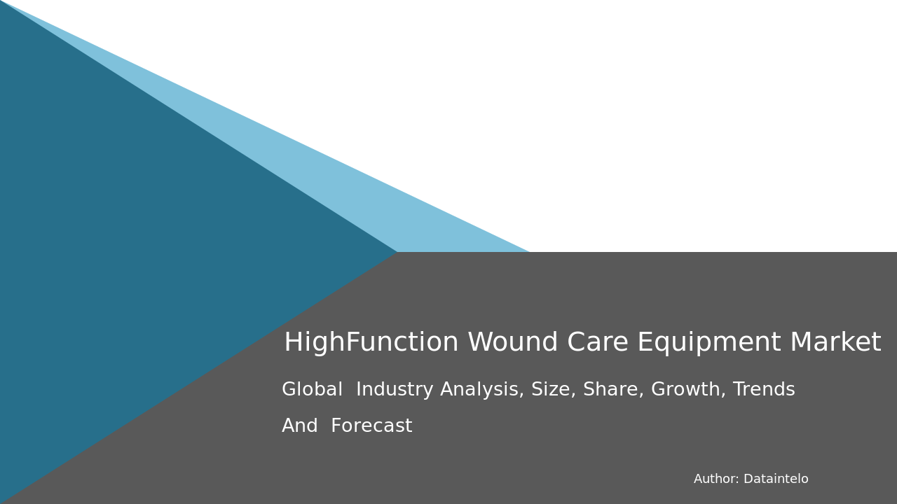 High-Function Wound Care Equipment Market Research Report 2032