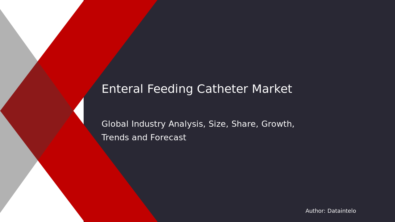 Enteral Feeding Catheter Market Research Report 2032