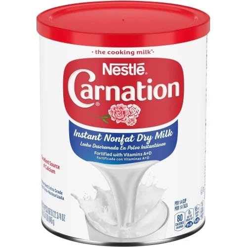 Nestle Carnation Instant Nonfat Dry Milk Unsweetened, 22.75 oz Canister, 4/Carton - (NES22928CT) - Garafour