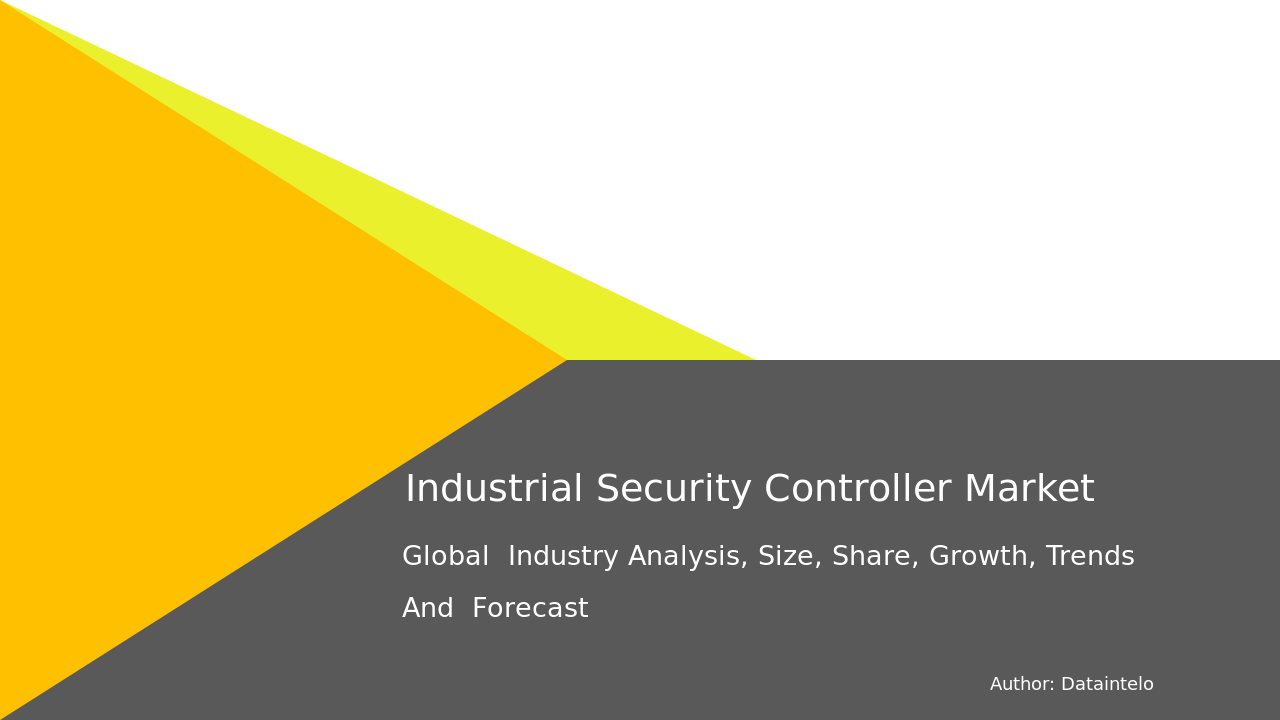 Request For Sample of Industrial Security Controller Market Research Report 2032