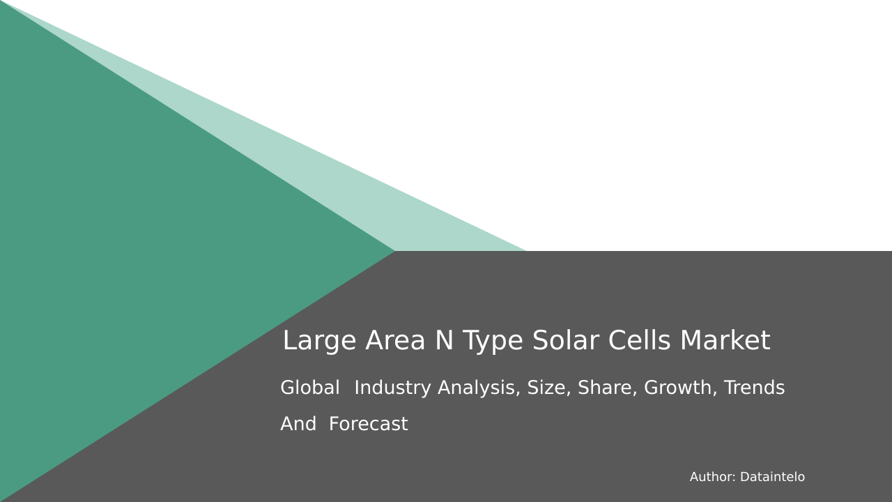 Request For Sample of Large Area N Type Solar Cells Market Research Report 2032