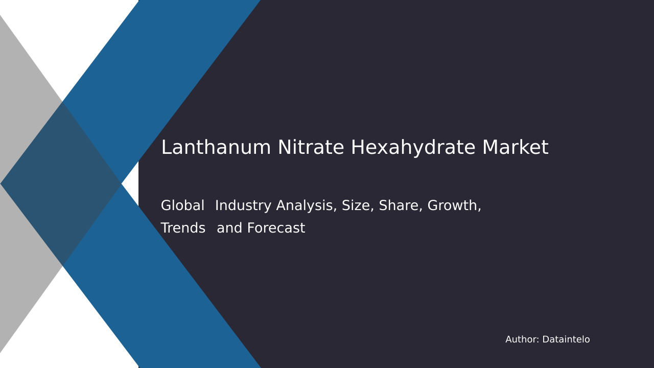 Request For Sample of Lanthanum Nitrate Hexahydrate Market Research Report 2032